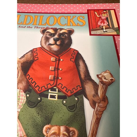 Goldilocks & The Three Bears Paper Dolls Peck Aubry 1997 9 Dolls  Book - Picture 2 of 7